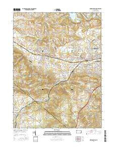 Sinking Spring Pennsylvania Current topographic map, 1:24000 scale, 7.5 X 7.5 Minute, Year 2016
