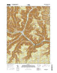 Sinnemahoning Pennsylvania Current topographic map, 1:24000 scale, 7.5 X 7.5 Minute, Year 2016