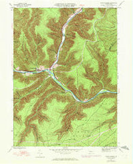 Sinnemahoning Pennsylvania Historical topographic map, 1:24000 scale, 7.5 X 7.5 Minute, Year 1945