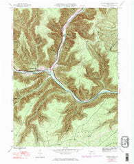 Sinnemahoning Pennsylvania Historical topographic map, 1:24000 scale, 7.5 X 7.5 Minute, Year 1945