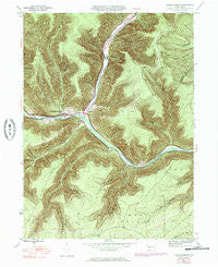 Sinnemahoning Pennsylvania Historical topographic map, 1:24000 scale, 7.5 X 7.5 Minute, Year 1945