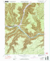 Sinnemahoning Pennsylvania Historical topographic map, 1:24000 scale, 7.5 X 7.5 Minute, Year 1945