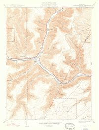 Sinnemahoning Pennsylvania Historical topographic map, 1:24000 scale, 7.5 X 7.5 Minute, Year 1947
