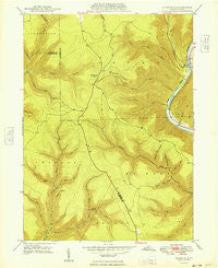 Slate Run Pennsylvania Historical topographic map, 1:24000 scale, 7.5 X 7.5 Minute, Year 1948