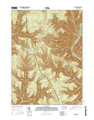 Slate Run Pennsylvania Current topographic map, 1:24000 scale, 7.5 X 7.5 Minute, Year 2016