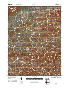 Slatedale Pennsylvania Historical topographic map, 1:24000 scale, 7.5 X 7.5 Minute, Year 2010