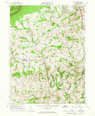 Slatedale Pennsylvania Historical topographic map, 1:24000 scale, 7.5 X 7.5 Minute, Year 1965