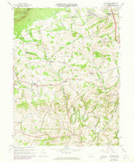Slatedale Pennsylvania Historical topographic map, 1:24000 scale, 7.5 X 7.5 Minute, Year 1965