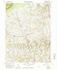 Slatedale Pennsylvania Historical topographic map, 1:24000 scale, 7.5 X 7.5 Minute, Year 1965