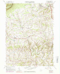 Slatedale Pennsylvania Historical topographic map, 1:24000 scale, 7.5 X 7.5 Minute, Year 1965
