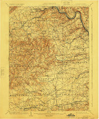 Slatington Pennsylvania Historical topographic map, 1:62500 scale, 15 X 15 Minute, Year 1902