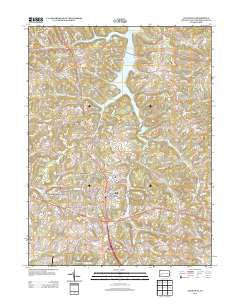 Slickville Pennsylvania Historical topographic map, 1:24000 scale, 7.5 X 7.5 Minute, Year 2013