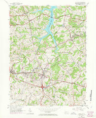 Slickville Pennsylvania Historical topographic map, 1:24000 scale, 7.5 X 7.5 Minute, Year 1954