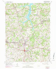 Slickville Pennsylvania Historical topographic map, 1:24000 scale, 7.5 X 7.5 Minute, Year 1954