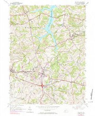Slickville Pennsylvania Historical topographic map, 1:24000 scale, 7.5 X 7.5 Minute, Year 1954
