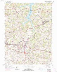 Slickville Pennsylvania Historical topographic map, 1:24000 scale, 7.5 X 7.5 Minute, Year 1954