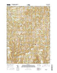 Sligo Pennsylvania Current topographic map, 1:24000 scale, 7.5 X 7.5 Minute, Year 2016