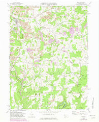 Sligo Pennsylvania Historical topographic map, 1:24000 scale, 7.5 X 7.5 Minute, Year 1969