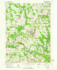 Slippery Rock Pennsylvania Historical topographic map, 1:24000 scale, 7.5 X 7.5 Minute, Year 1961