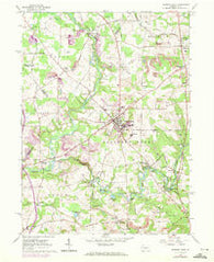 Slippery Rock Pennsylvania Historical topographic map, 1:24000 scale, 7.5 X 7.5 Minute, Year 1961