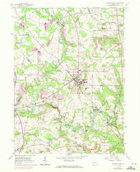 Slippery Rock Pennsylvania Historical topographic map, 1:24000 scale, 7.5 X 7.5 Minute, Year 1961