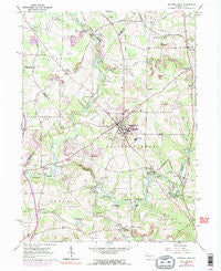 Slippery Rock Pennsylvania Historical topographic map, 1:24000 scale, 7.5 X 7.5 Minute, Year 1961