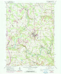 Slippery Rock Pennsylvania Historical topographic map, 1:24000 scale, 7.5 X 7.5 Minute, Year 1961