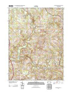 Slippery Rock Pennsylvania Historical topographic map, 1:24000 scale, 7.5 X 7.5 Minute, Year 2013