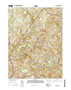 Slippery Rock Pennsylvania Current topographic map, 1:24000 scale, 7.5 X 7.5 Minute, Year 2016