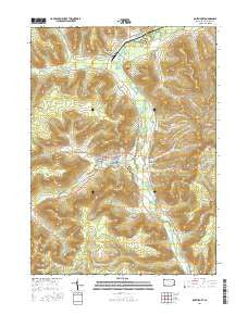 Smethport Pennsylvania Current topographic map, 1:24000 scale, 7.5 X 7.5 Minute, Year 2016