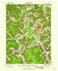 Smethport Pennsylvania Historical topographic map, 1:62500 scale, 15 X 15 Minute, Year 1933