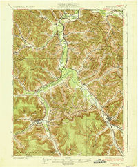 Smethport Pennsylvania Historical topographic map, 1:62500 scale, 15 X 15 Minute, Year 1937