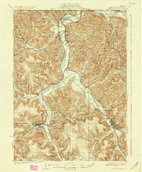 Smethport Pennsylvania Historical topographic map, 1:62500 scale, 15 X 15 Minute, Year 1937