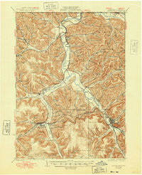 Smethport Pennsylvania Historical topographic map, 1:62500 scale, 15 X 15 Minute, Year 1937