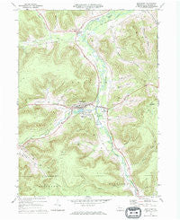 Smethport Pennsylvania Historical topographic map, 1:24000 scale, 7.5 X 7.5 Minute, Year 1969