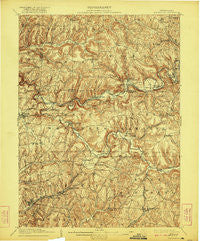 Smicksburg Pennsylvania Historical topographic map, 1:62500 scale, 15 X 15 Minute, Year 1909