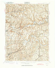 Smicksburg Pennsylvania Historical topographic map, 1:62500 scale, 15 X 15 Minute, Year 1938