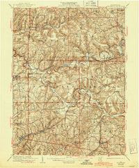 Smicksburg Pennsylvania Historical topographic map, 1:62500 scale, 15 X 15 Minute, Year 1939