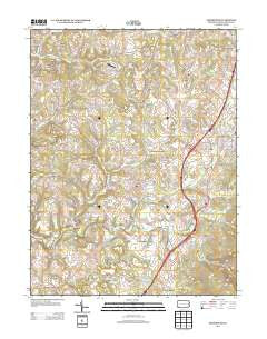 Smithfield Pennsylvania Historical topographic map, 1:24000 scale, 7.5 X 7.5 Minute, Year 2013
