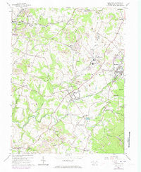 Smithfield Pennsylvania Historical topographic map, 1:24000 scale, 7.5 X 7.5 Minute, Year 1964