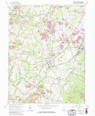 Smithfield Pennsylvania Historical topographic map, 1:24000 scale, 7.5 X 7.5 Minute, Year 1964