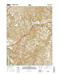 Smithton Pennsylvania Current topographic map, 1:24000 scale, 7.5 X 7.5 Minute, Year 2016