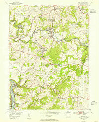 Smithton Pennsylvania Historical topographic map, 1:24000 scale, 7.5 X 7.5 Minute, Year 1954