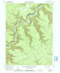 Snow Shoe NW Pennsylvania Historical topographic map, 1:24000 scale, 7.5 X 7.5 Minute, Year 1960