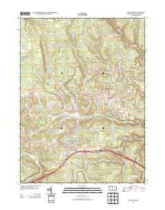 Snow Shoe Pennsylvania Historical topographic map, 1:24000 scale, 7.5 X 7.5 Minute, Year 2013