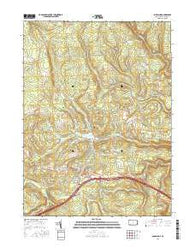 Snow Shoe Pennsylvania Current topographic map, 1:24000 scale, 7.5 X 7.5 Minute, Year 2016