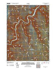 Snow Shoe NW Pennsylvania Historical topographic map, 1:24000 scale, 7.5 X 7.5 Minute, Year 2010