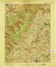 Somerset Pennsylvania Historical topographic map, 1:62500 scale, 15 X 15 Minute, Year 1915
