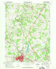 Somerset Pennsylvania Historical topographic map, 1:24000 scale, 7.5 X 7.5 Minute, Year 1967