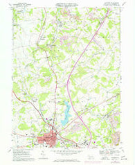Somerset Pennsylvania Historical topographic map, 1:24000 scale, 7.5 X 7.5 Minute, Year 1967